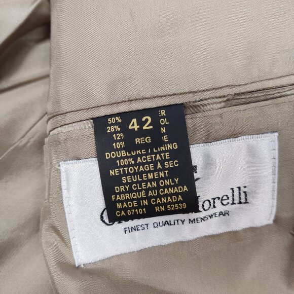 Claudio Morelli Men's Wool Linen Blazer Jacket Sz 42R Business Casual Old Money - Picture 5 of 9